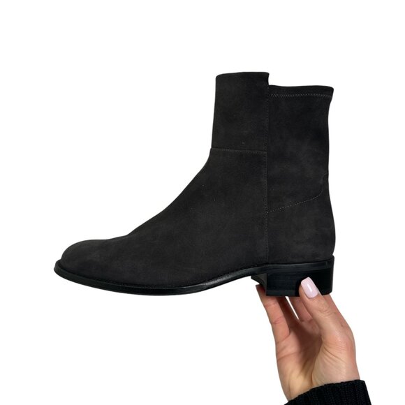 Stuart Weitzman Grey Suede Boots (Size 8.5) - Picture 1 of 6